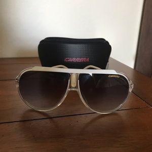 White Carrera Sunglasses